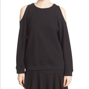 Tibi cold shoulder sweatshirt